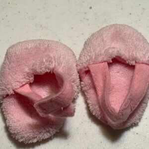18' dolls 3 pairs of home made slippers
